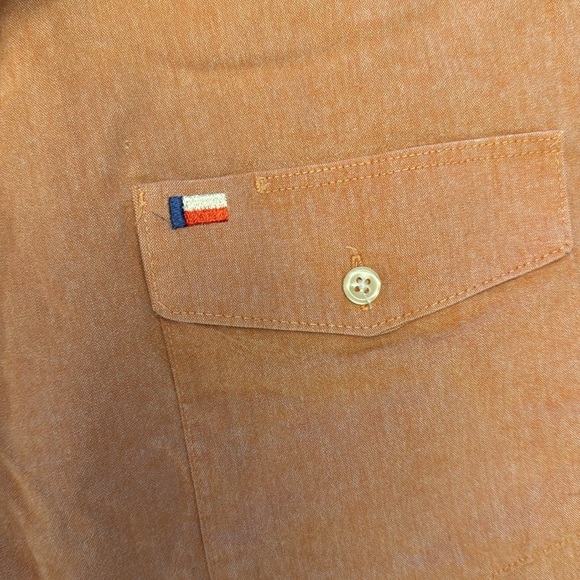 Texas Cotton peach color button down men’s shirt size XXL - Picture 3 of 5